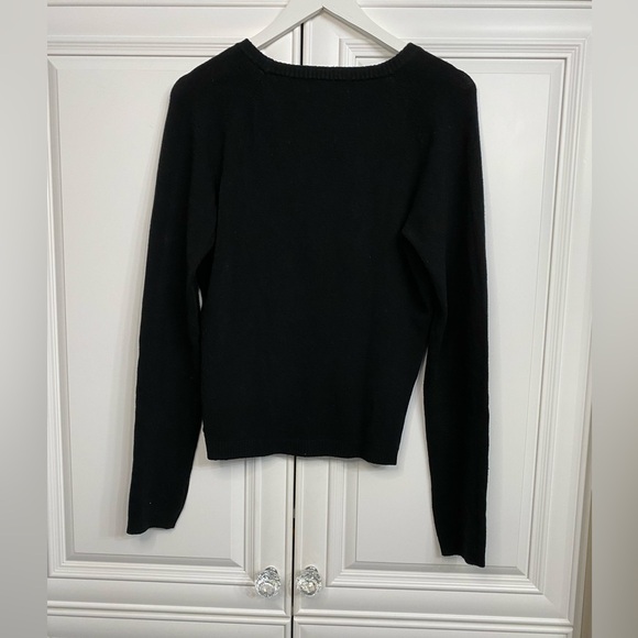 Studio London Women’s Size Large Black Knit Sweater Top Shirt - Picture 7 of 8
